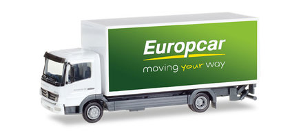 Mercedes-Benz Atego box trailer "Europcar".