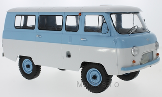 Minibus UAZ 452V (2206), Hellblau - Weiß