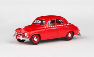 Škoda 1201 (1956) Taxi, červená farba