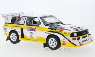 Audi sport Quattro S1, No.2, RAC Rallye, H.Mikkola/A.Hertz, 1985