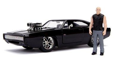 Dom's Dodge Charger R/T with Diecast Dom Figure - Fast and Furious
