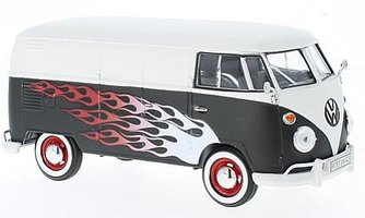 VW T1, matt-white/mattblack, customs garage