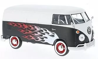 VW T1, matt-white/mattblack, customs garage
