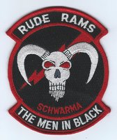 Gestickte Abzeichen Rude Rams - Die Männer in schwarz