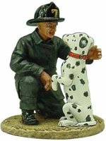 Figure Fireman W/dalmatian-San Francisco USA 1930
