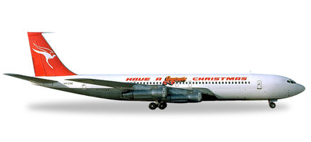 Qantas Boeing B707-300C " Haben Sie ein Qantastic Weihnachten "