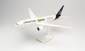 Boeing 777F Lufthansa Cargo "Human Care Buenos Dias Mexico"