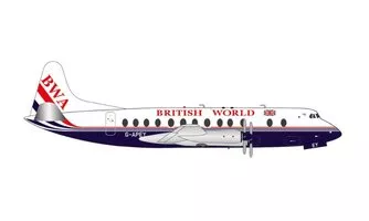 Vickers Viscount 800 British World Airlines  - 25th anniversary "Last Viscount passenger flight"