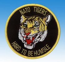 Vyšívaný odznak Nato Tigers - Hard to be Humble