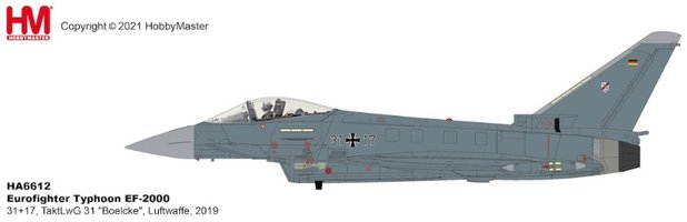 Eurofighter EF-2000 Typhoon Luftwaffe, 31+17 - TaktLwG 31 "Boelcke", 2019
