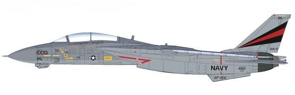 Grumman F14A Tomcat US Navy - USS Ktty Hawk, 1999 "1000 landing"