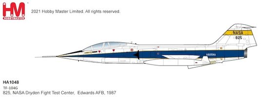 F104G Starfighter 825, NASA Dryden Fight Test Center, Edwards AFB - 1987