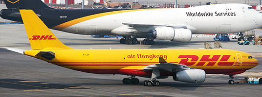 Airbus A330-200F DHL / Air Hong Kong with stand