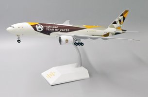 Boeing 777-200LRF Etihad Cargo "Year of Zayed" with stand