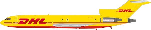 Boeing 727-200 DHL with stand