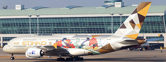 Airbus A380 Etihad Airways "Choose South Korea"