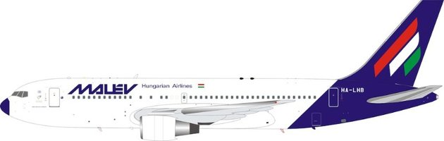 Boeing 767-200 Malev Hungarian Airlines with stand
