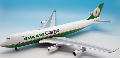 Boeing 747-400F Eva Air Cargo with stand