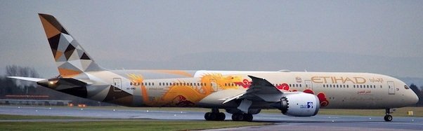 Boeing 787-10 Etihad Airways " auswählen China "