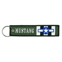 Keyholder with MUSTANG on both sides, green background