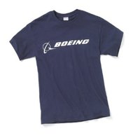 Signature T-Shirt Short Sleeve Navy  " BOEING"