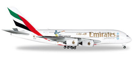 Der Airbus A380 Emirates " Cricket World Cup 2015 "