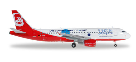 Lietadlo Airbus A320 airberlin "Discover USA"