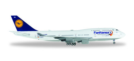 Lietadlo Boeing 747-400 Lufthansa "Fanhansa"