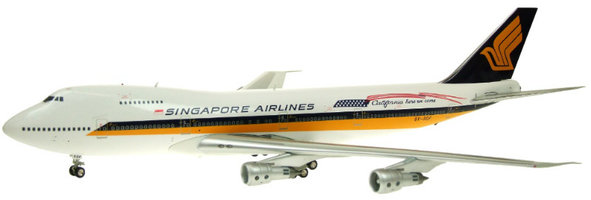Aircraft Boeing B747-200 SINGAPORE AIRLINES  'CALIFORNIA HERE WE COME'