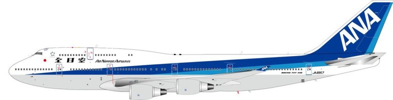 Lietadlo Boeing 747-400 ANA 