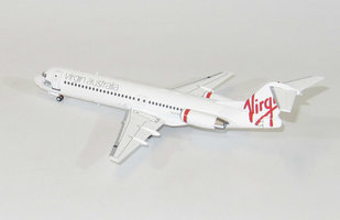 Fokker 100 Virgin Australia with stand