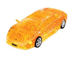 Car Lamborghini transparent, yellow