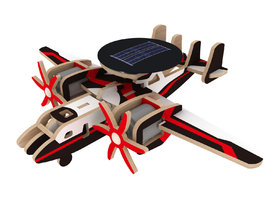 3D puzzle RoboTime, Vojenské solárne lietadlo s radarom -P340S Farebné