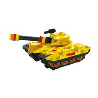 Tank 3D + 4 natürliche Farben und Pinsel