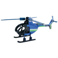 3D Hubschrauber natur + 4 Farben und Pinsel