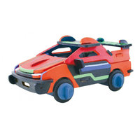 3D puzzle race car + 4 colors