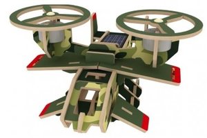 3D-Puzzle-Roboter Flugzeuge SAMSON - AVATAR auf Solarenergie