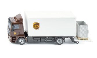 MAN LKW UPS-Plattform und die Palettenkiste