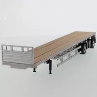 53ft Tieflader Anhänger - Silber