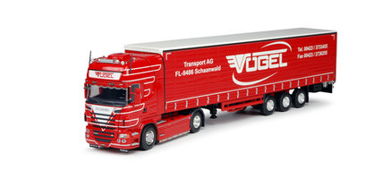 Kamion Scania R TL curtain canvas semitrailer VOGEL