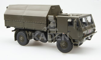 TATRA 815-7 4x4 military flatbed with Khaki color tarpaulin