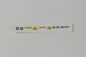 Feuerwehrleute SR decal Platte mit dem Maßstab 1:43