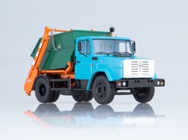 ZIL-4333 GARBAGE TRUCK KO450 WITH CONTAINER  BLUE-ORANGE