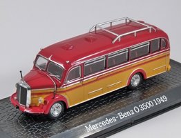 Autobus MERCEDES-BENZ O 3500 1949 červená-oranžová