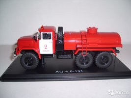 Fire tanker truck,   (ZIL-131)
