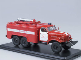 ZIL 157 Feuerwehr AT-2, rot und weiß