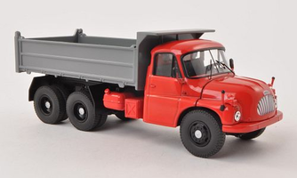 Tatra T138 S3 6x6 3S červená kabína a šedá sklopka