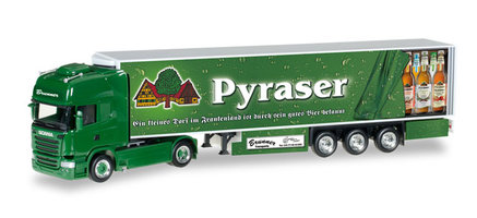 Scania R TL refrigerated semitrailer "Spedition Brunner / Pyraser Brauerei"