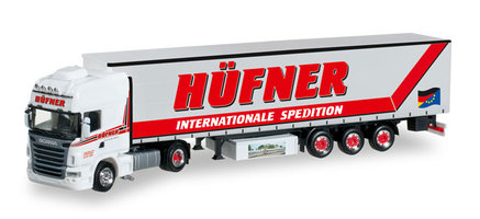 LKW Scania R TL curtain Leinwand Aufliegers " Oswald Hüfner "