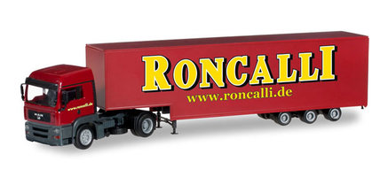 MAN TGA LX Jumbo box semitrailer "Roncalli"